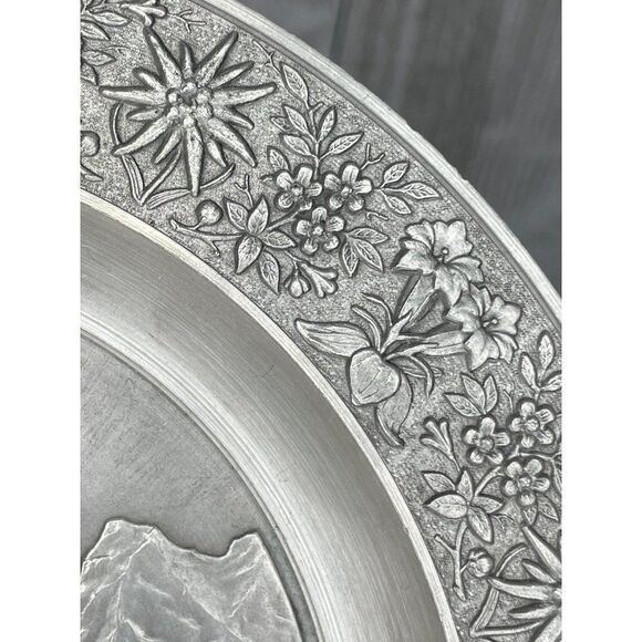 Zinn-Becker Decorative Pewter Plate Schwarzwald The Black Forest - Picture 6 of 7